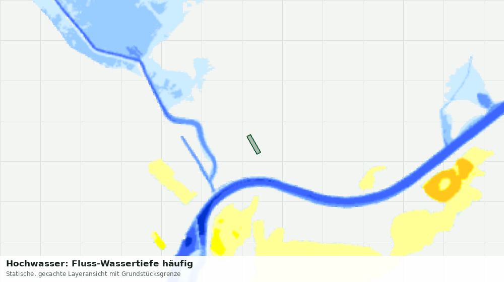 Statische Kartenansicht: Hochwasser: Fluss-Wassertiefe häufig