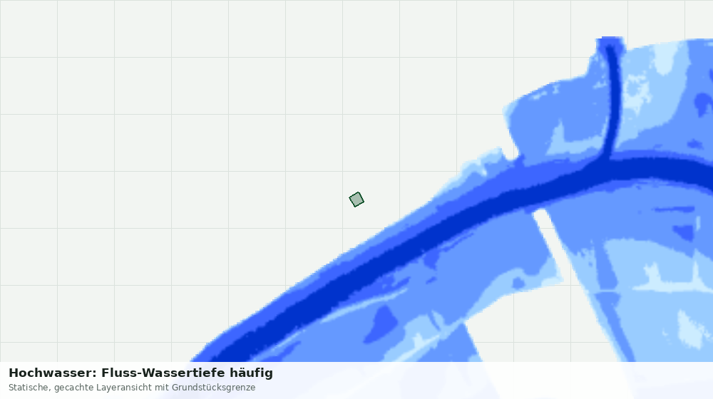 Statische Kartenansicht: Hochwasser: Fluss-Wassertiefe häufig