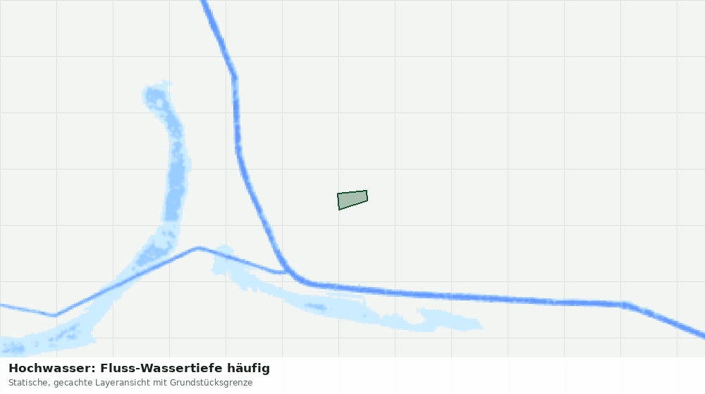 Statische Kartenansicht: Hochwasser: Fluss-Wassertiefe häufig