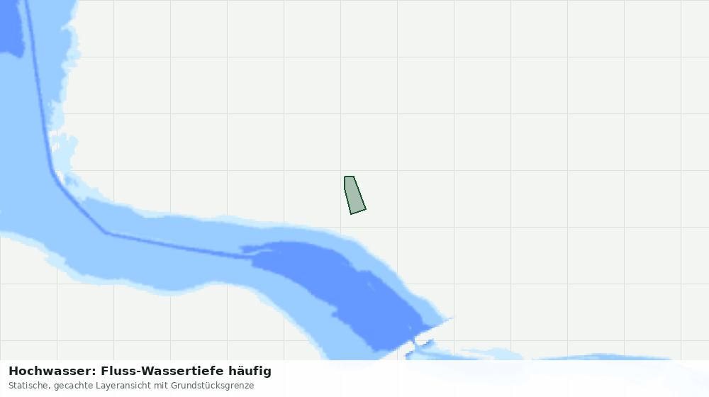 Statische Kartenansicht: Hochwasser: Fluss-Wassertiefe häufig
