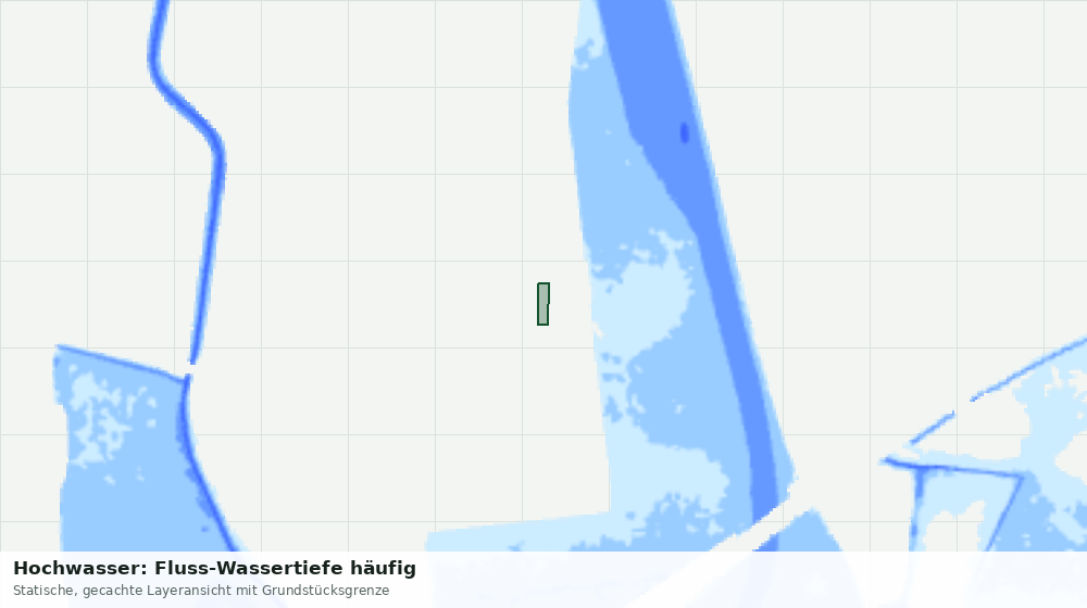 Statische Kartenansicht: Hochwasser: Fluss-Wassertiefe häufig