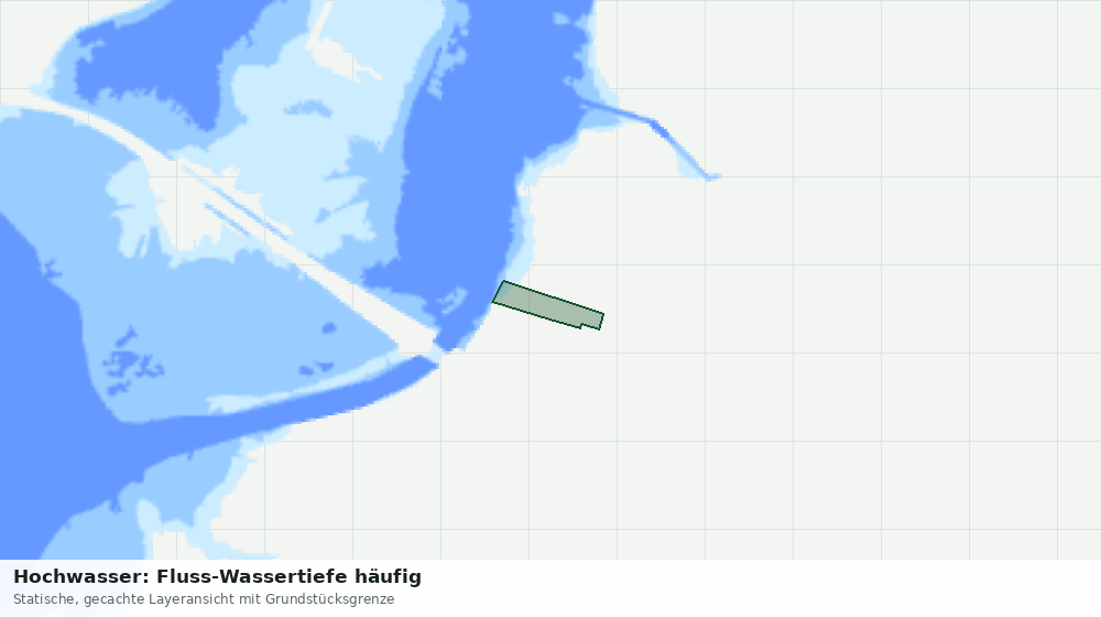 Statische Kartenansicht: Hochwasser: Fluss-Wassertiefe häufig