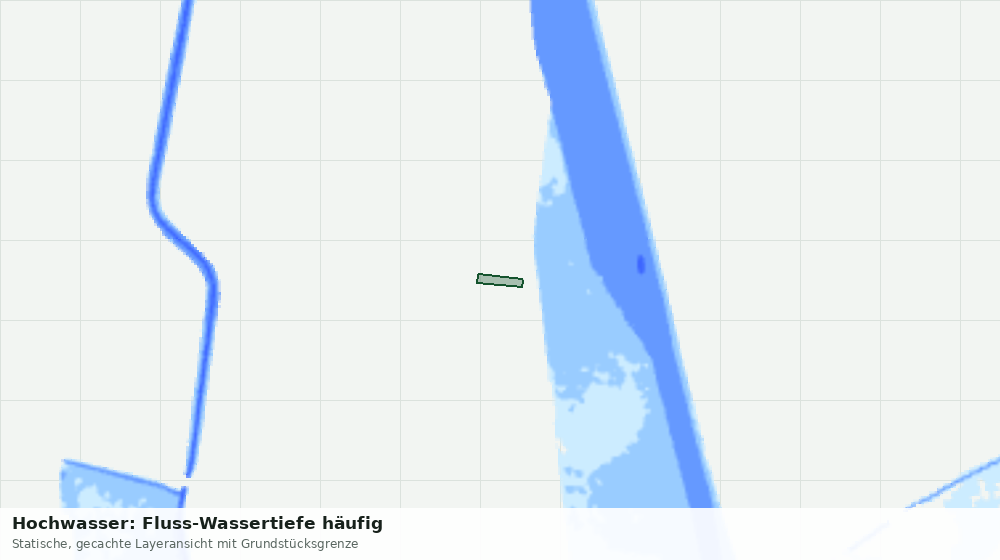 Statische Kartenansicht: Hochwasser: Fluss-Wassertiefe häufig