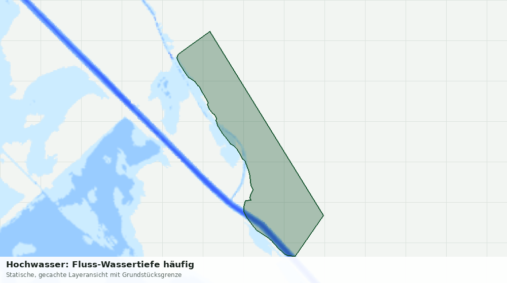 Statische Kartenansicht: Hochwasser: Fluss-Wassertiefe häufig