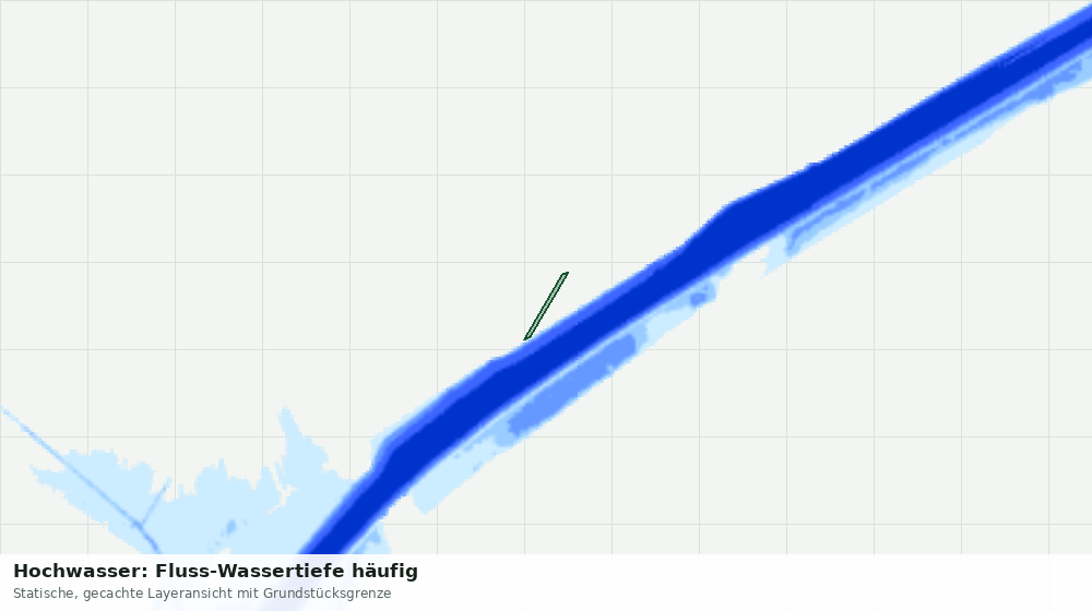 Statische Kartenansicht: Hochwasser: Fluss-Wassertiefe häufig