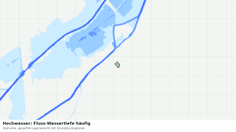 Statische Kartenansicht: Hochwasser: Fluss-Wassertiefe häufig
