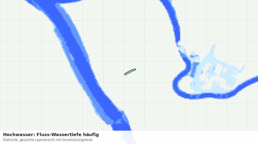 Statische Kartenansicht: Hochwasser: Fluss-Wassertiefe häufig