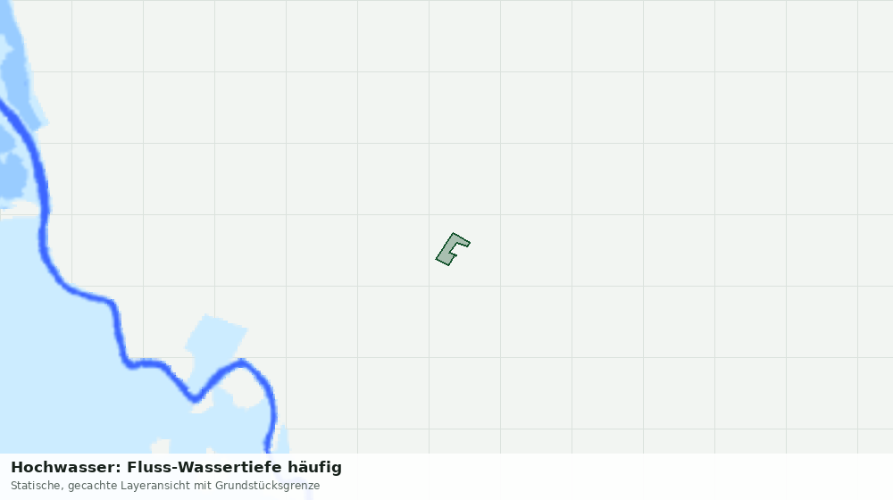 Statische Kartenansicht: Hochwasser: Fluss-Wassertiefe häufig