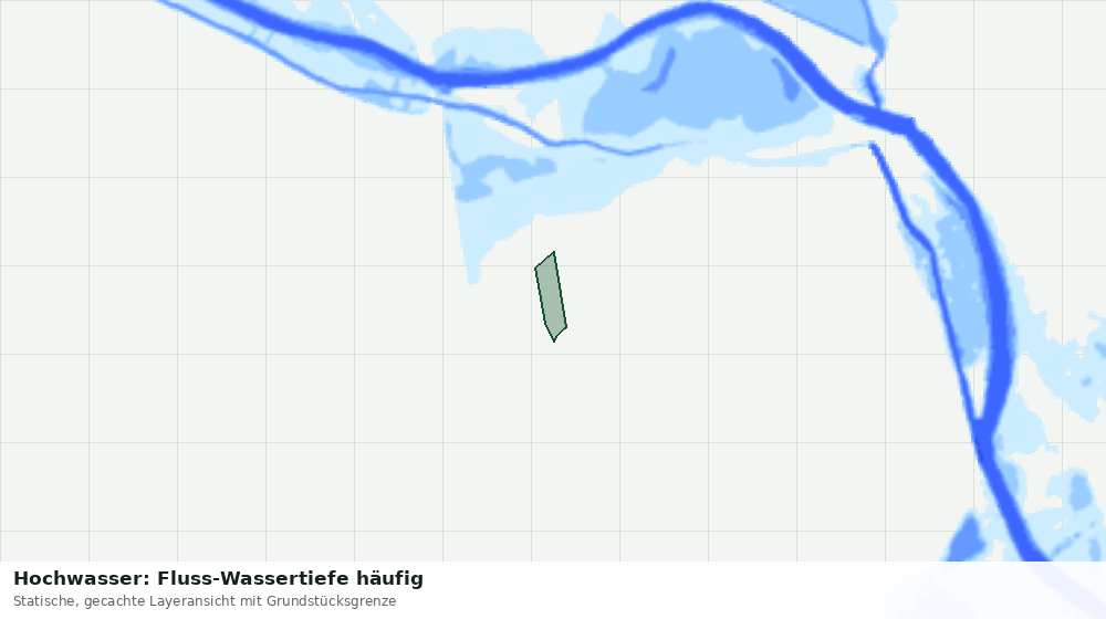 Statische Kartenansicht: Hochwasser: Fluss-Wassertiefe häufig