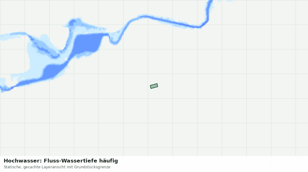 Statische Kartenansicht: Hochwasser: Fluss-Wassertiefe häufig