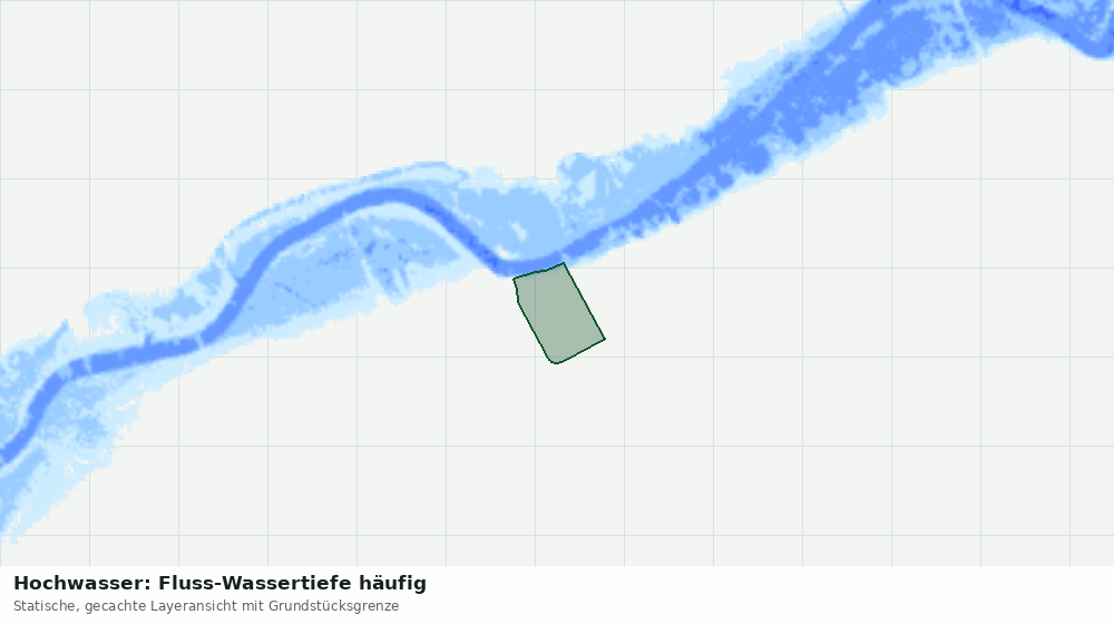Statische Kartenansicht: Hochwasser: Fluss-Wassertiefe häufig