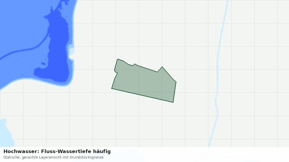 Statische Kartenansicht: Hochwasser: Fluss-Wassertiefe häufig