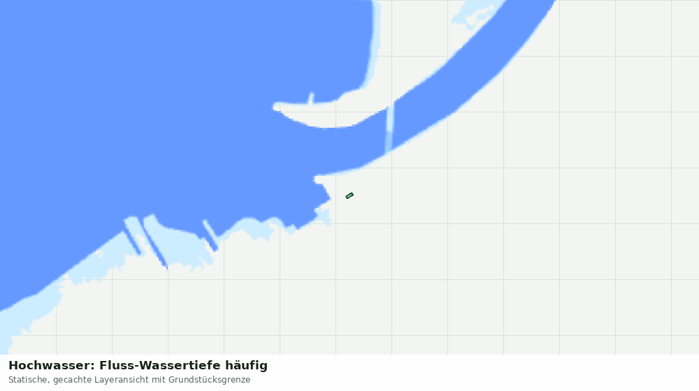 Statische Kartenansicht: Hochwasser: Fluss-Wassertiefe häufig