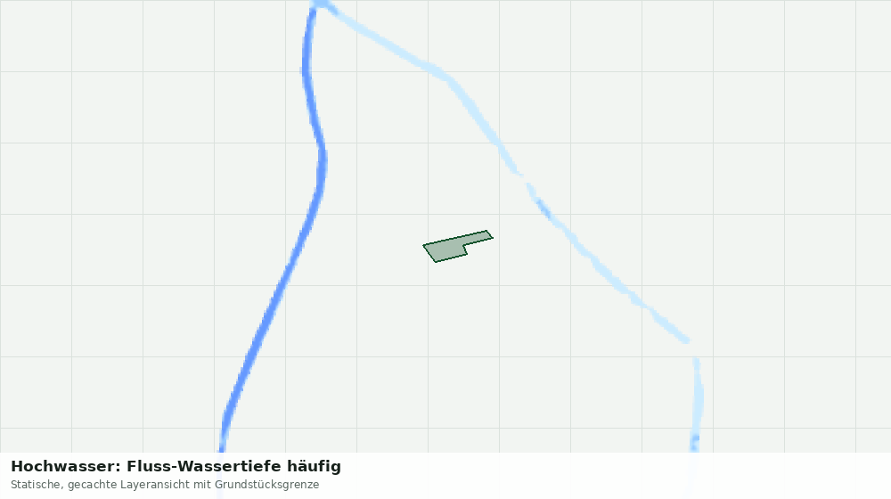 Statische Kartenansicht: Hochwasser: Fluss-Wassertiefe häufig