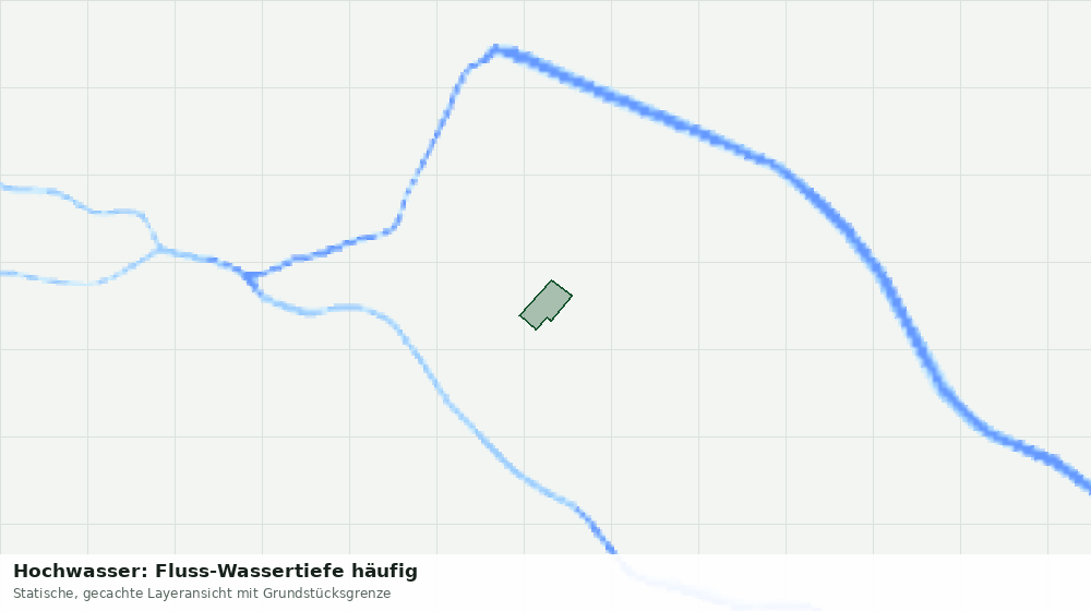 Statische Kartenansicht: Hochwasser: Fluss-Wassertiefe häufig