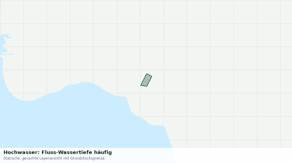 Statische Kartenansicht: Hochwasser: Fluss-Wassertiefe häufig