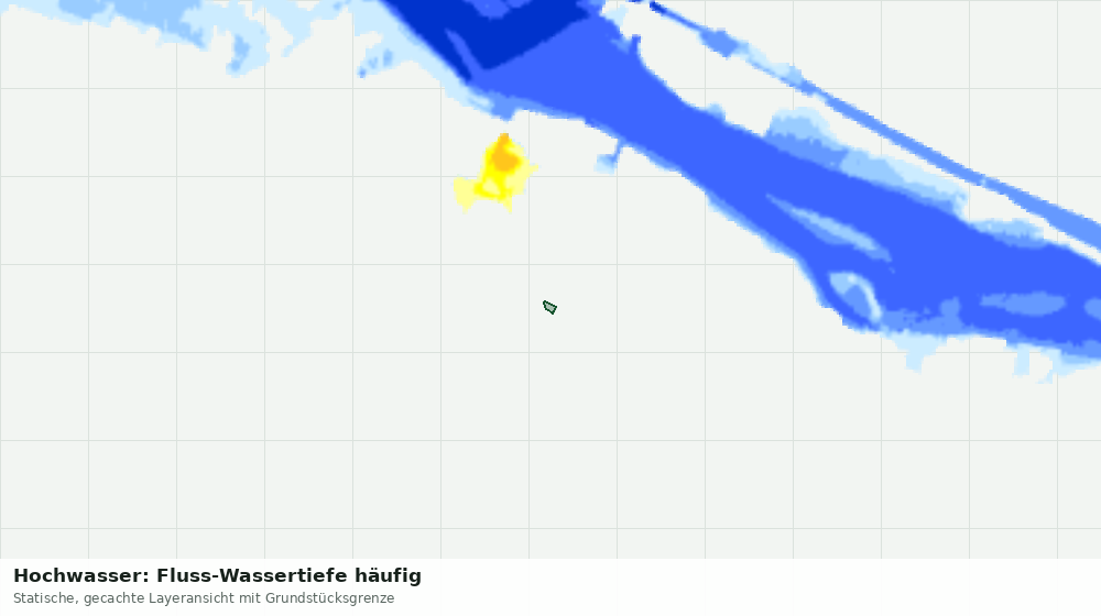 Statische Kartenansicht: Hochwasser: Fluss-Wassertiefe häufig