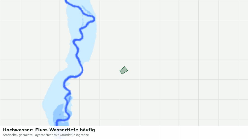 Statische Kartenansicht: Hochwasser: Fluss-Wassertiefe häufig
