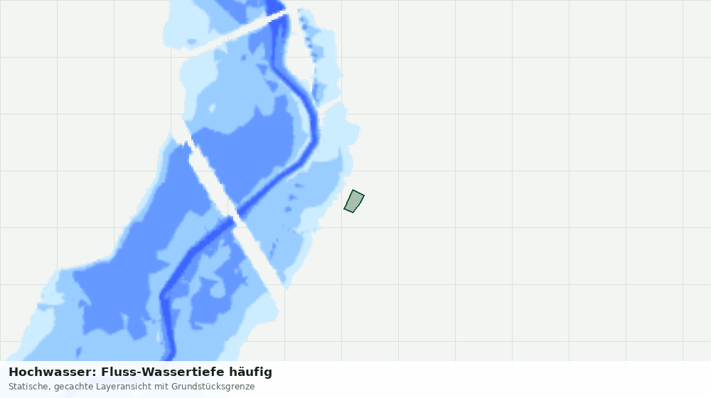 Statische Kartenansicht: Hochwasser: Fluss-Wassertiefe häufig