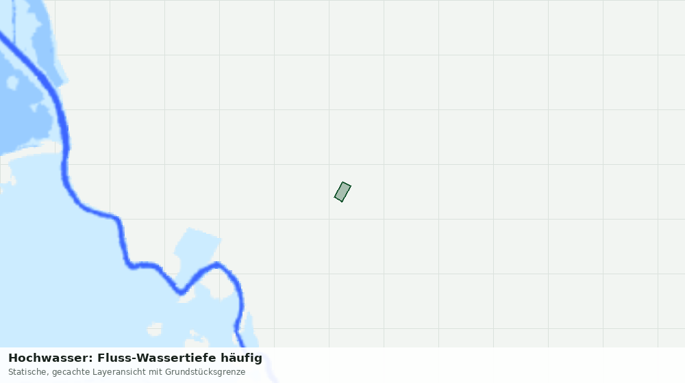 Statische Kartenansicht: Hochwasser: Fluss-Wassertiefe häufig