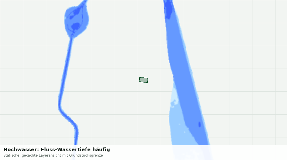 Statische Kartenansicht: Hochwasser: Fluss-Wassertiefe häufig