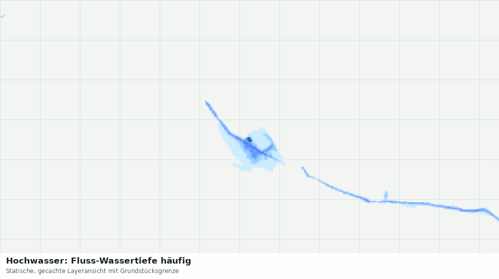 Statische Kartenansicht: Hochwasser: Fluss-Wassertiefe häufig