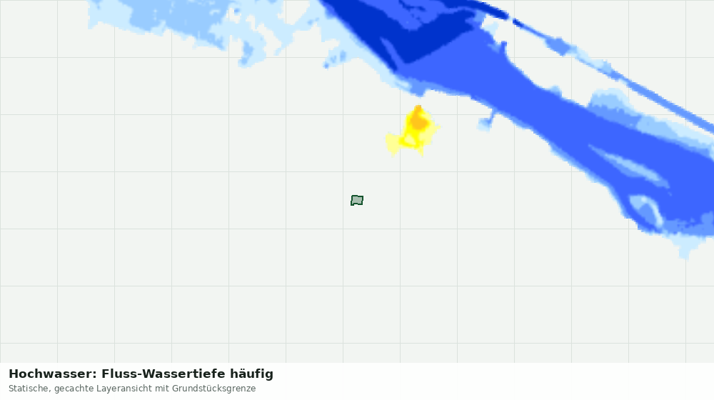 Statische Kartenansicht: Hochwasser: Fluss-Wassertiefe häufig
