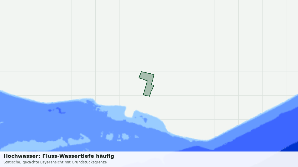 Statische Kartenansicht: Hochwasser: Fluss-Wassertiefe häufig