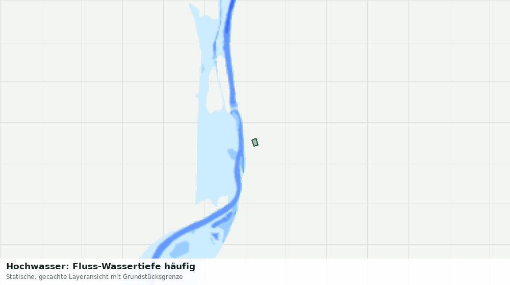 Statische Kartenansicht: Hochwasser: Fluss-Wassertiefe häufig