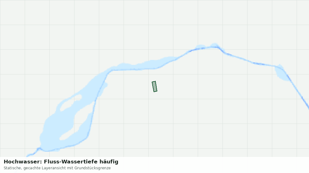 Statische Kartenansicht: Hochwasser: Fluss-Wassertiefe häufig