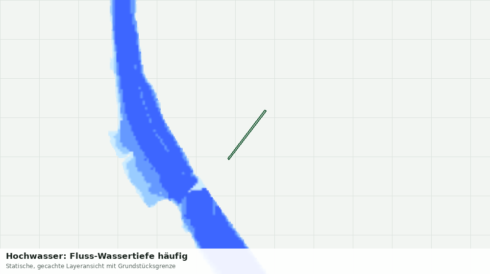 Statische Kartenansicht: Hochwasser: Fluss-Wassertiefe häufig