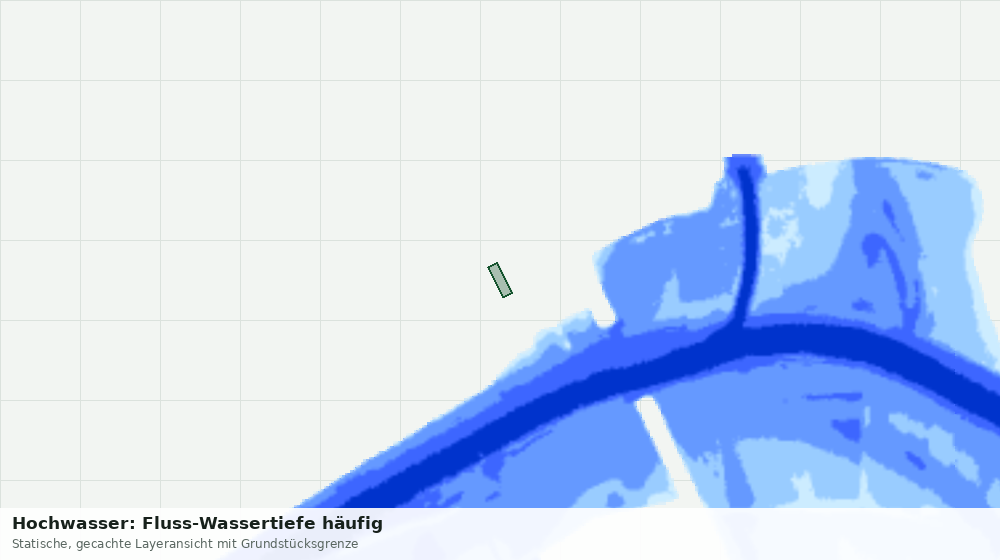 Statische Kartenansicht: Hochwasser: Fluss-Wassertiefe häufig