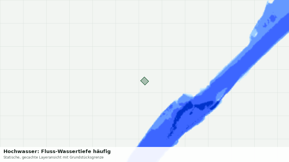 Statische Kartenansicht: Hochwasser: Fluss-Wassertiefe häufig