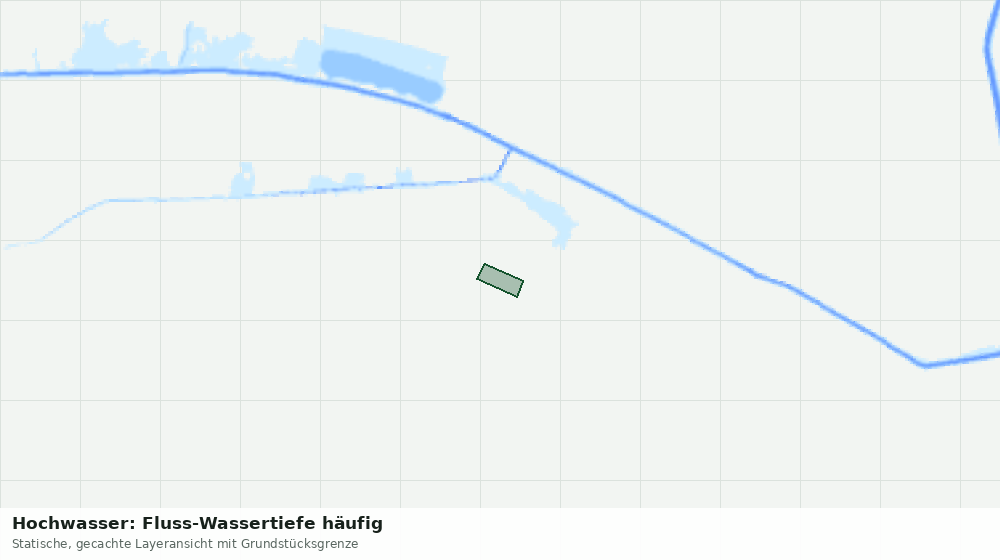 Statische Kartenansicht: Hochwasser: Fluss-Wassertiefe häufig