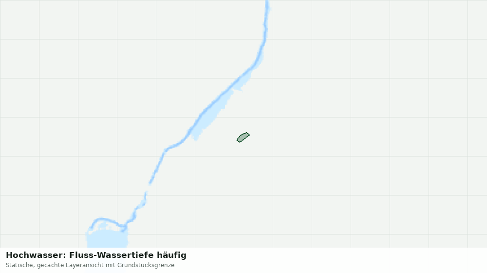 Statische Kartenansicht: Hochwasser: Fluss-Wassertiefe häufig