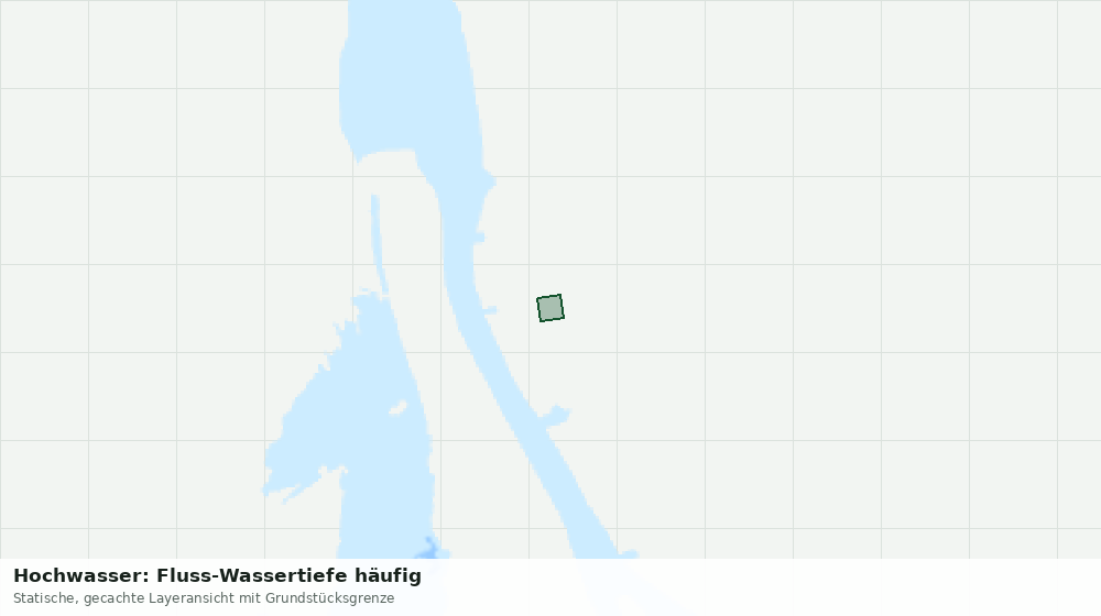 Statische Kartenansicht: Hochwasser: Fluss-Wassertiefe häufig