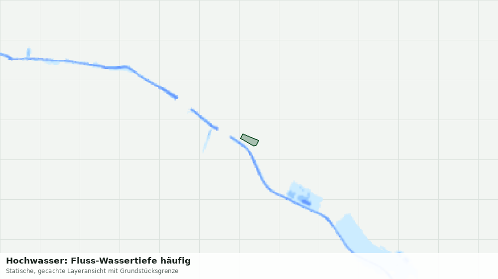 Statische Kartenansicht: Hochwasser: Fluss-Wassertiefe häufig
