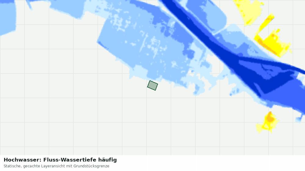Statische Kartenansicht: Hochwasser: Fluss-Wassertiefe häufig