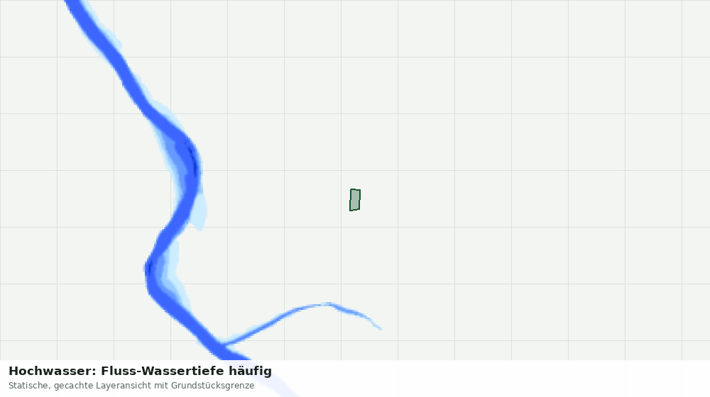 Statische Kartenansicht: Hochwasser: Fluss-Wassertiefe häufig