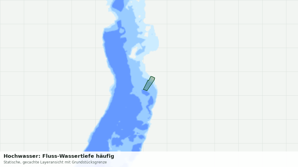 Statische Kartenansicht: Hochwasser: Fluss-Wassertiefe häufig