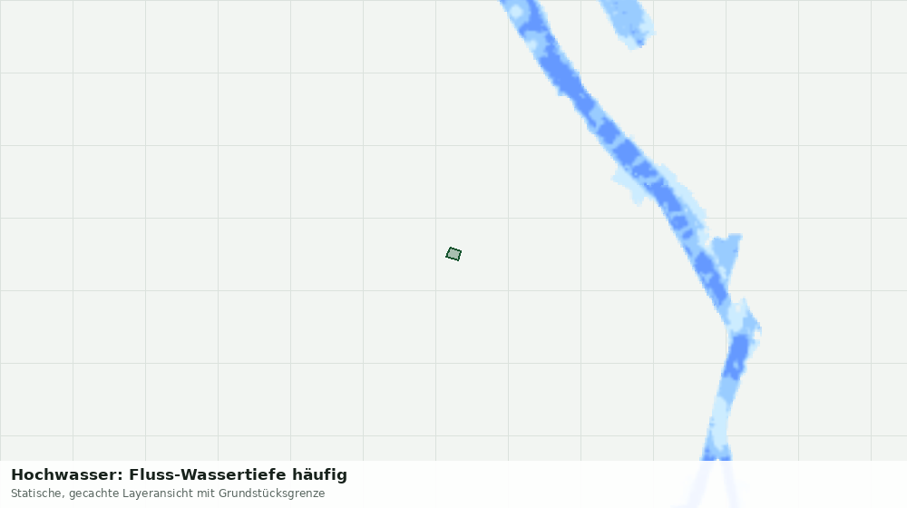 Statische Kartenansicht: Hochwasser: Fluss-Wassertiefe häufig