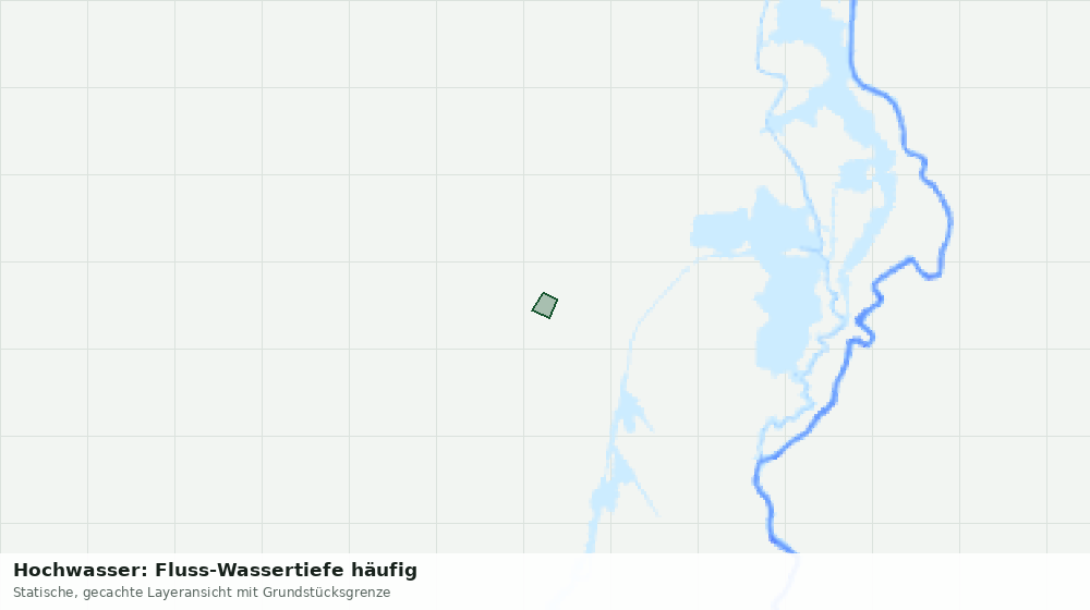 Statische Kartenansicht: Hochwasser: Fluss-Wassertiefe häufig