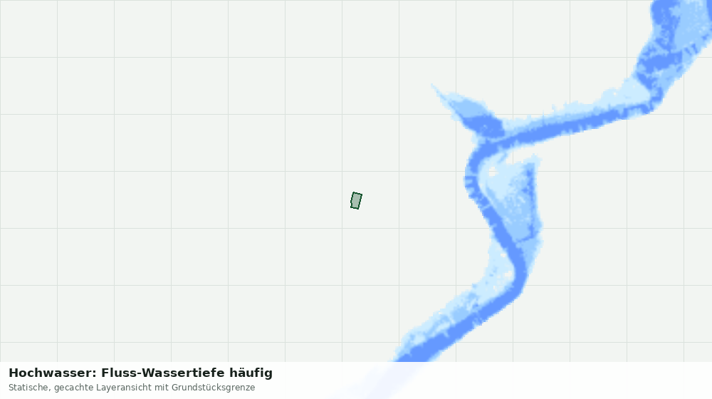 Statische Kartenansicht: Hochwasser: Fluss-Wassertiefe häufig