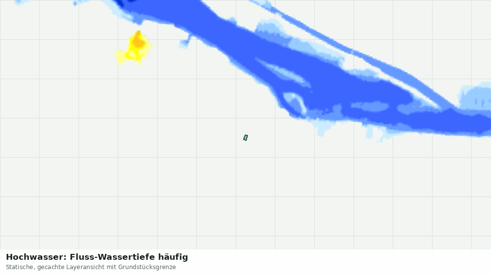 Statische Kartenansicht: Hochwasser: Fluss-Wassertiefe häufig