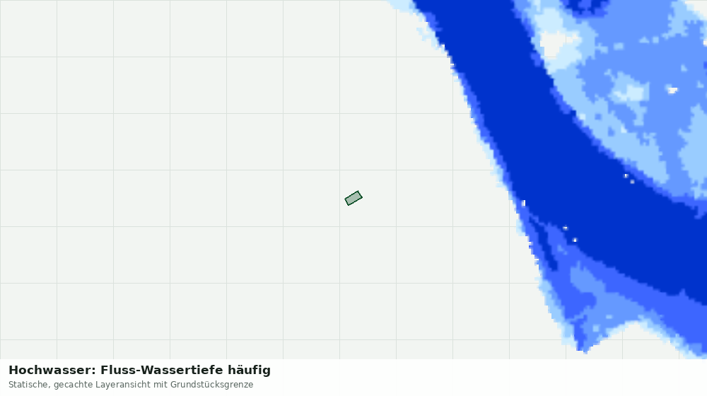 Statische Kartenansicht: Hochwasser: Fluss-Wassertiefe häufig