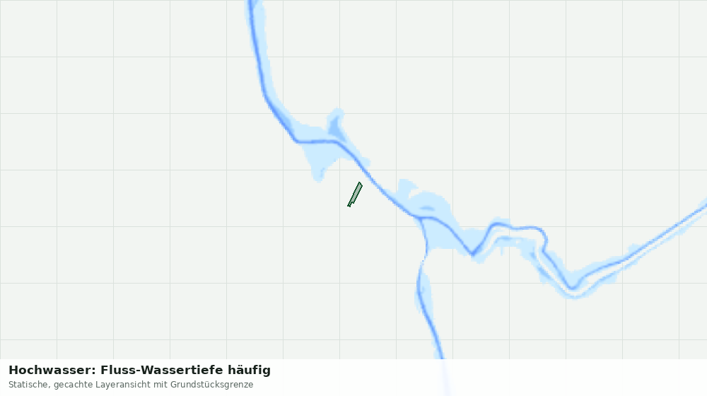 Statische Kartenansicht: Hochwasser: Fluss-Wassertiefe häufig