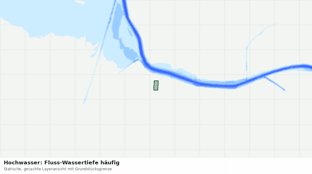 Statische Kartenansicht: Hochwasser: Fluss-Wassertiefe häufig