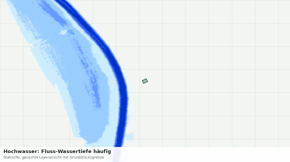 Statische Kartenansicht: Hochwasser: Fluss-Wassertiefe häufig
