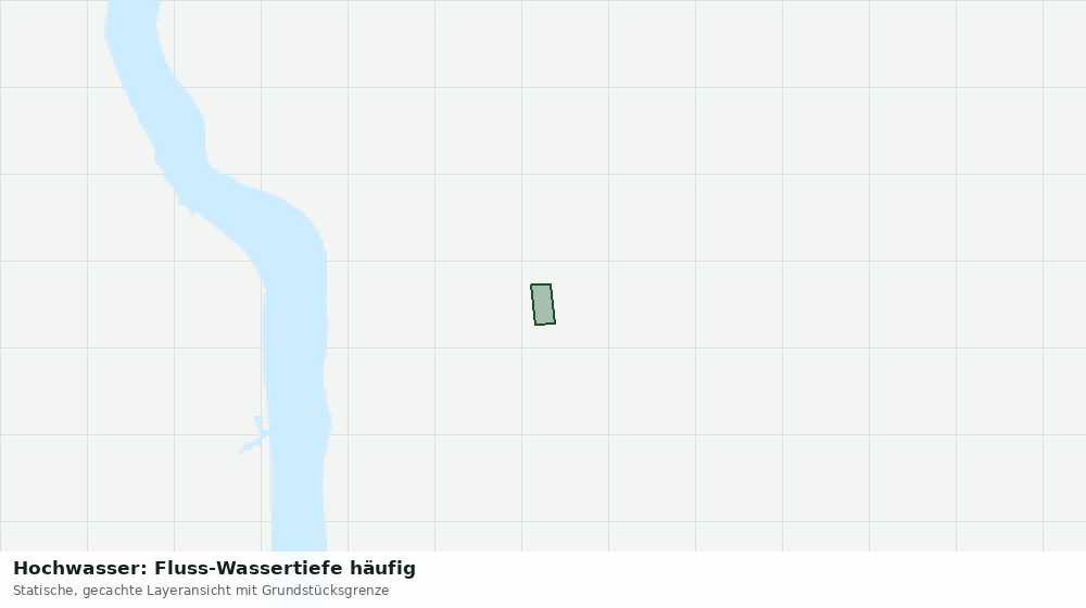 Statische Kartenansicht: Hochwasser: Fluss-Wassertiefe häufig