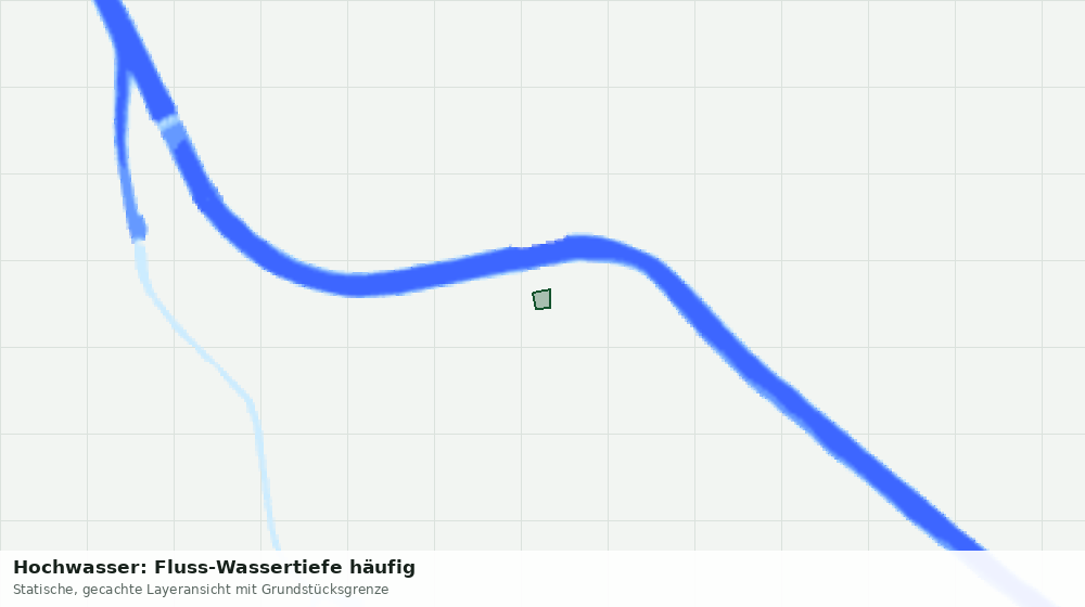 Statische Kartenansicht: Hochwasser: Fluss-Wassertiefe häufig
